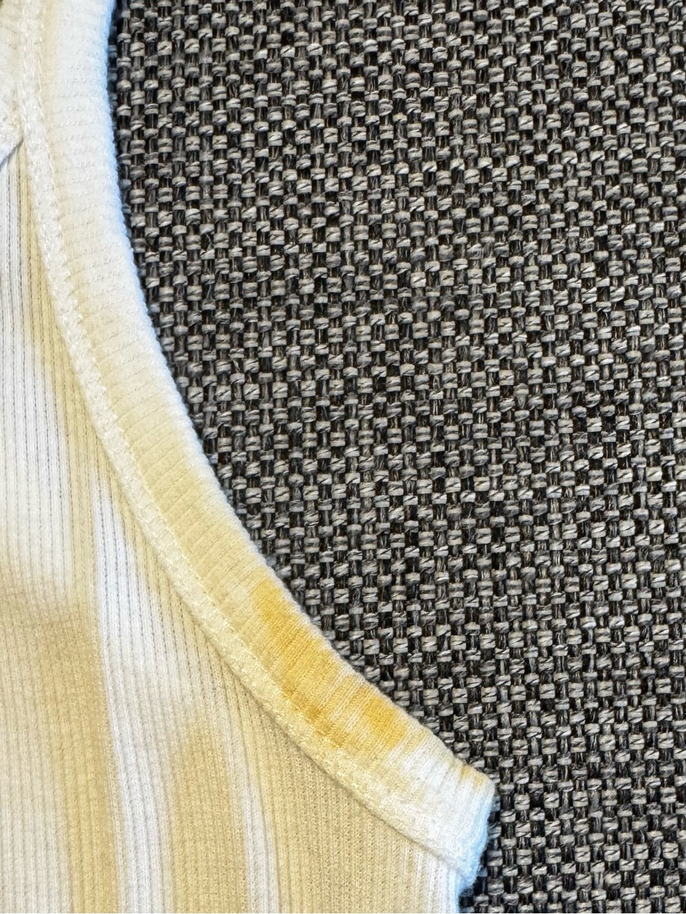 IRO White Ribbed Racerback Tank Top - Size Medium - Picture 3 of 3